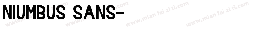 Niumbus sans字体转换